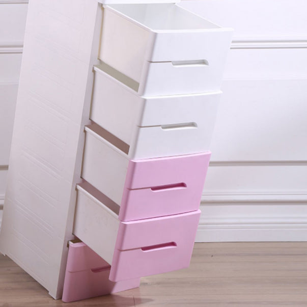 Scandinavian Baby Dresser Plastic Kids Furniture with Drawers for Bedroom