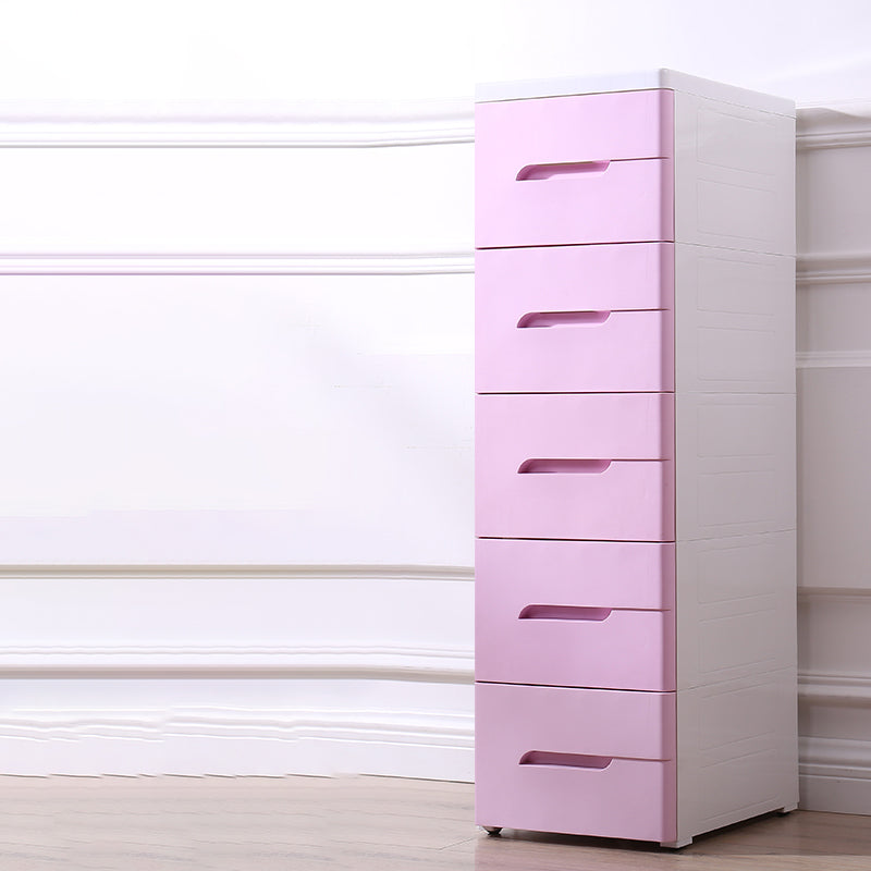 Scandinavian Baby Dresser Plastic Kids Furniture with Drawers for Bedroom