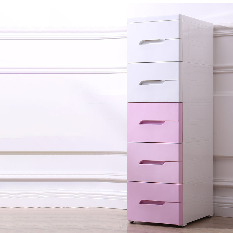 Scandinavian Baby Dresser Plastic Kids Furniture with Drawers for Bedroom