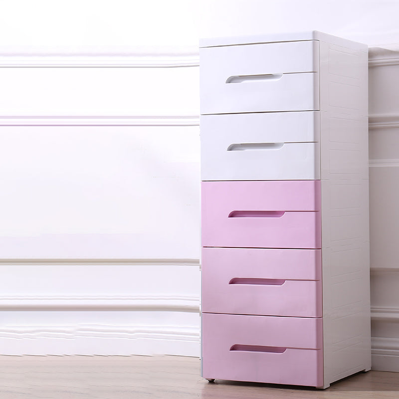 Scandinavian Baby Dresser Plastic Kids Furniture with Drawers for Bedroom