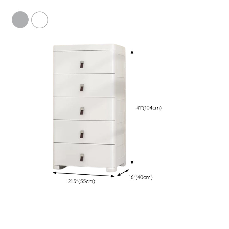 Modern Nursery Dresser Plastic Vertical Kids Furniture for Bedroom