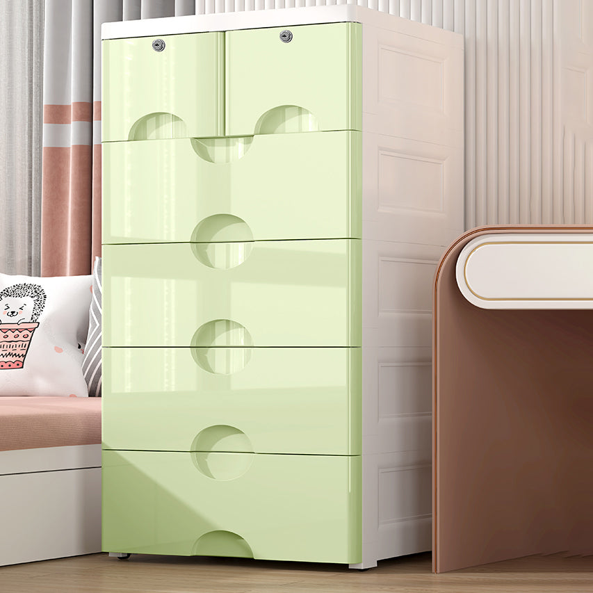 Scandinavian Vertical Nursery Dresser Plastic Kids Furniture for Bedroom