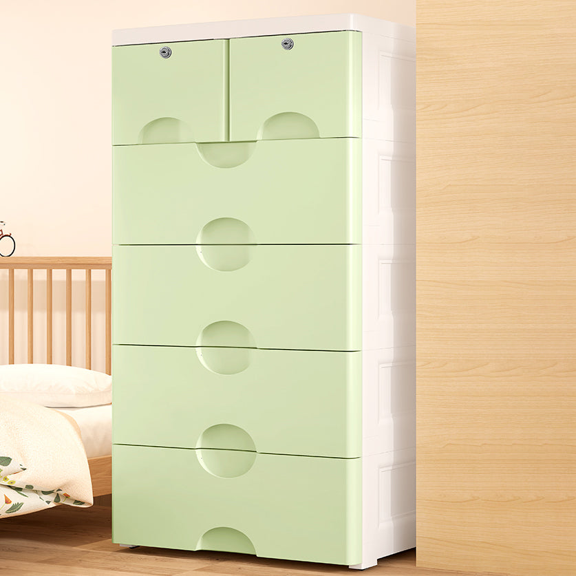 Scandinavian Vertical Nursery Dresser Plastic Kids Furniture for Bedroom