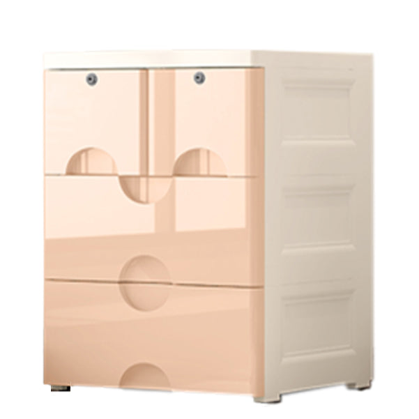 Scandinavian Vertical Nursery Dresser Plastic Kids Furniture with Drawers