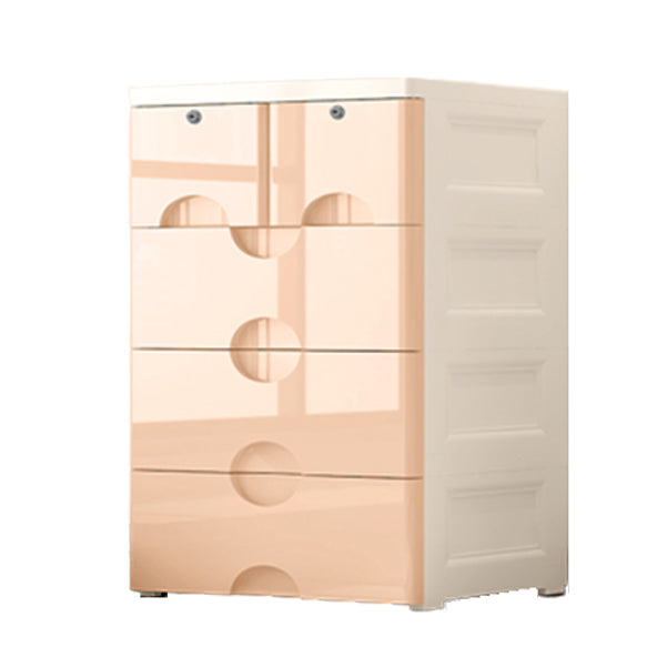 Scandinavian Vertical Nursery Dresser Plastic Kids Furniture with Drawers