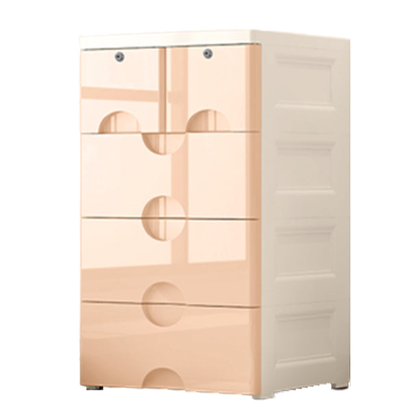 Scandinavian Vertical Nursery Dresser Plastic Kids Furniture with Drawers