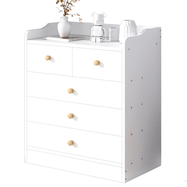 Scandinavian Kids Furniture Wood Nursery Dresser for Bathroom