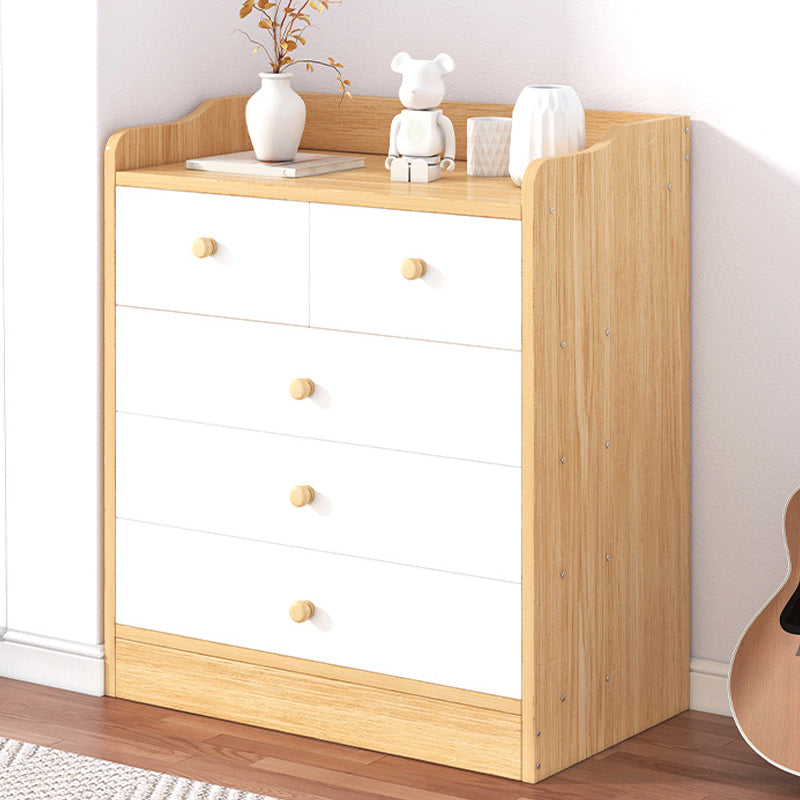 Scandinavian Kids Furniture Wood Nursery Dresser for Bathroom