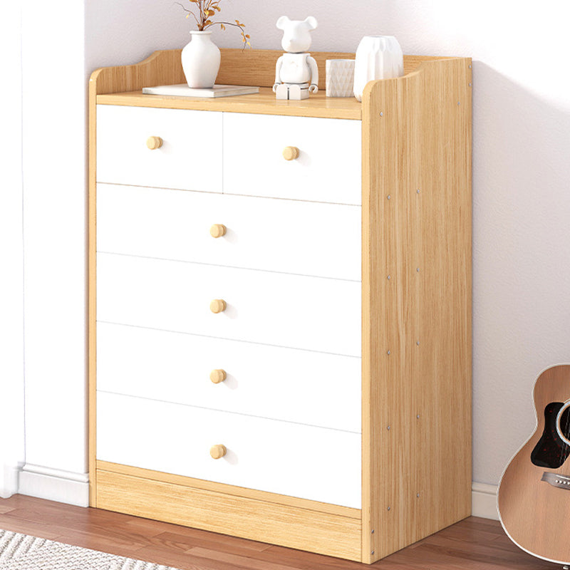 Scandinavian Kids Furniture Wood Nursery Dresser for Bathroom