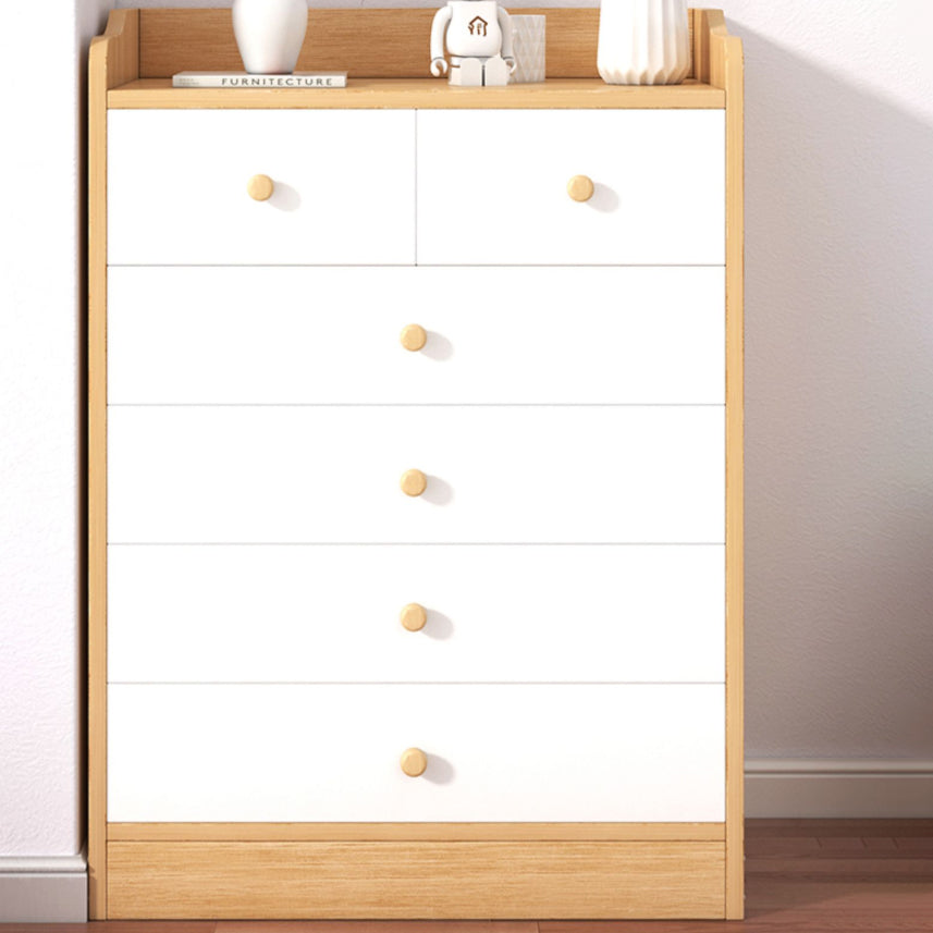 Scandinavian Kids Furniture Wood Nursery Dresser for Bathroom