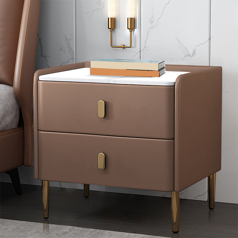 Modern & Contemporary Nursery Nightstand with Drawers Solid Wood Flat Top