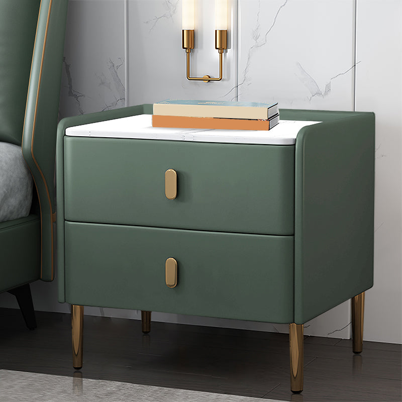 Modern & Contemporary Nursery Nightstand with Drawers Solid Wood Flat Top