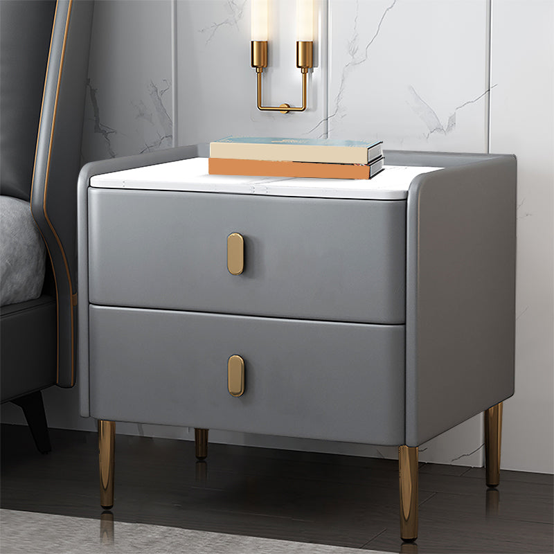 Modern & Contemporary Nursery Nightstand with Drawers Solid Wood Flat Top