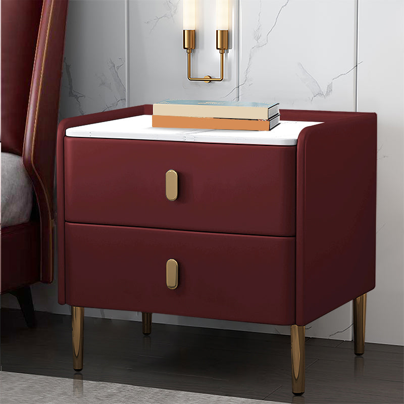 Modern & Contemporary Nursery Nightstand with Drawers Solid Wood Flat Top