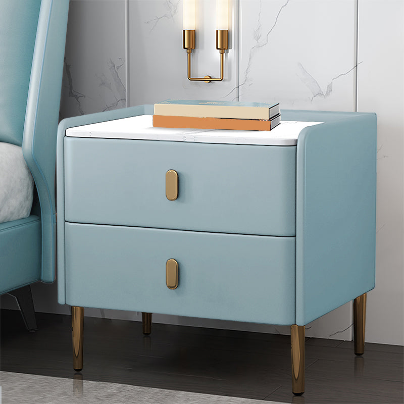 Modern & Contemporary Nursery Nightstand with Drawers Solid Wood Flat Top