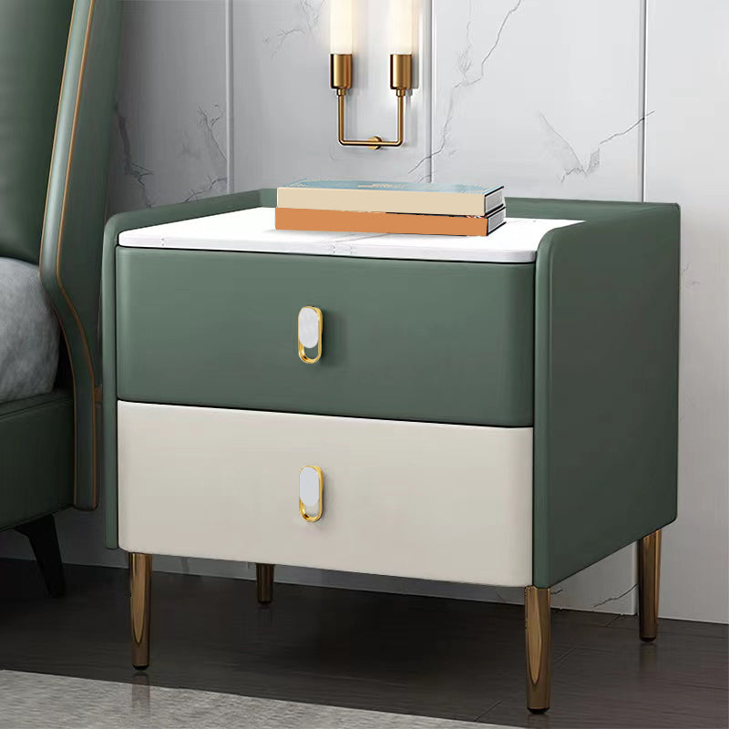 Modern & Contemporary Nursery Nightstand with Drawers Solid Wood Flat Top