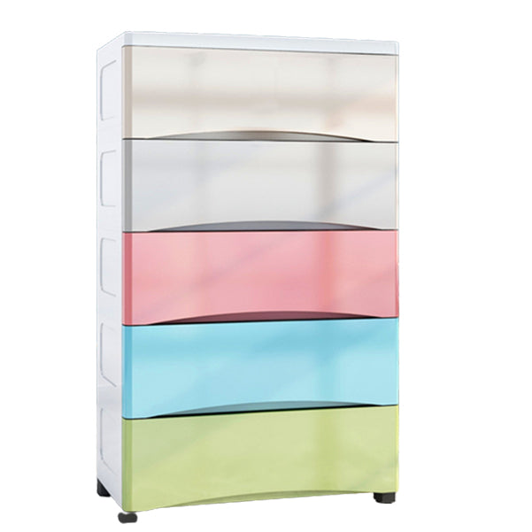 Scandinavian Dresser for Kids Plastic Baby Dresser with Drawers