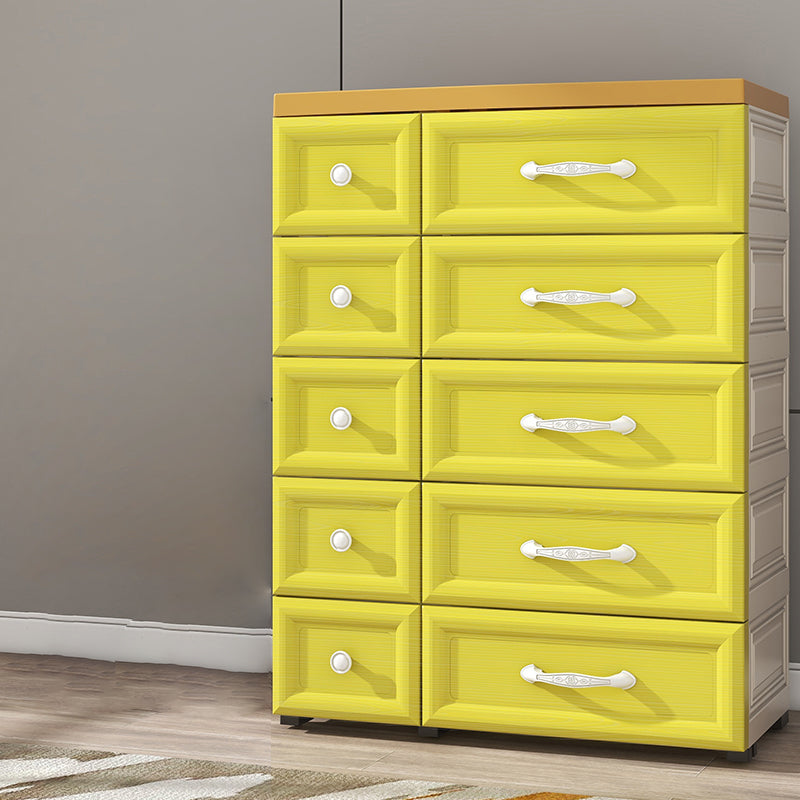 39-inch Height Modern Kids Nightstand Chest Plastic Nursery Dresser