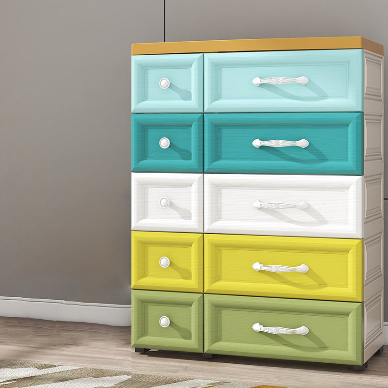 39-inch Height Modern Kids Nightstand Chest Plastic Nursery Dresser