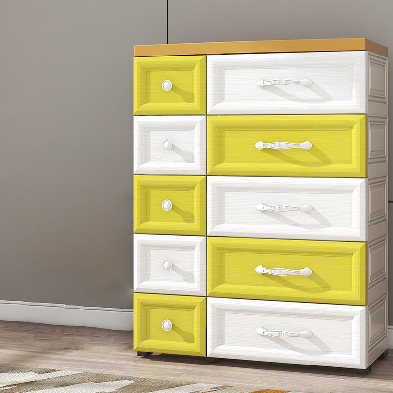 39-inch Height Modern Kids Nightstand Chest Plastic Nursery Dresser