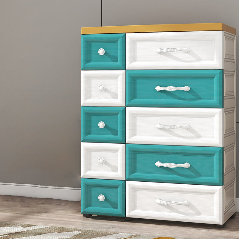 39-inch Height Modern Kids Nightstand Chest Plastic Nursery Dresser