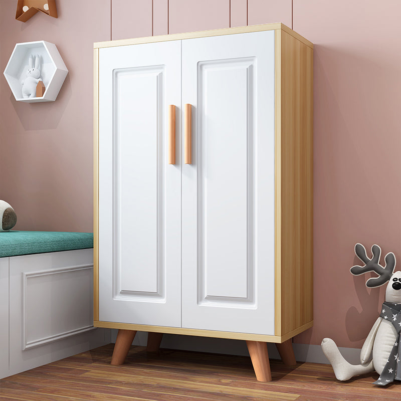 Modern Style Wardrobe Closet Wood Kid's Wardrobe with Garment Rod