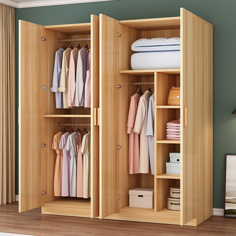 Contemporary Style Wardrobe Armoire Wood Wardrobe Closet With Doors