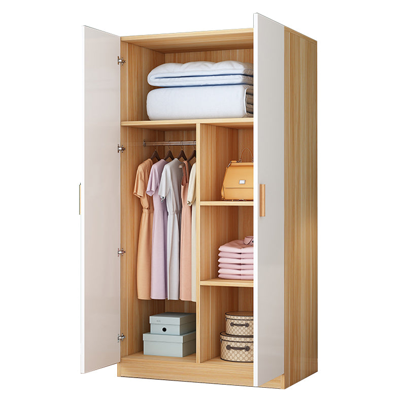 Contemporary Style Wardrobe Armoire Wood Wardrobe Closet With Doors