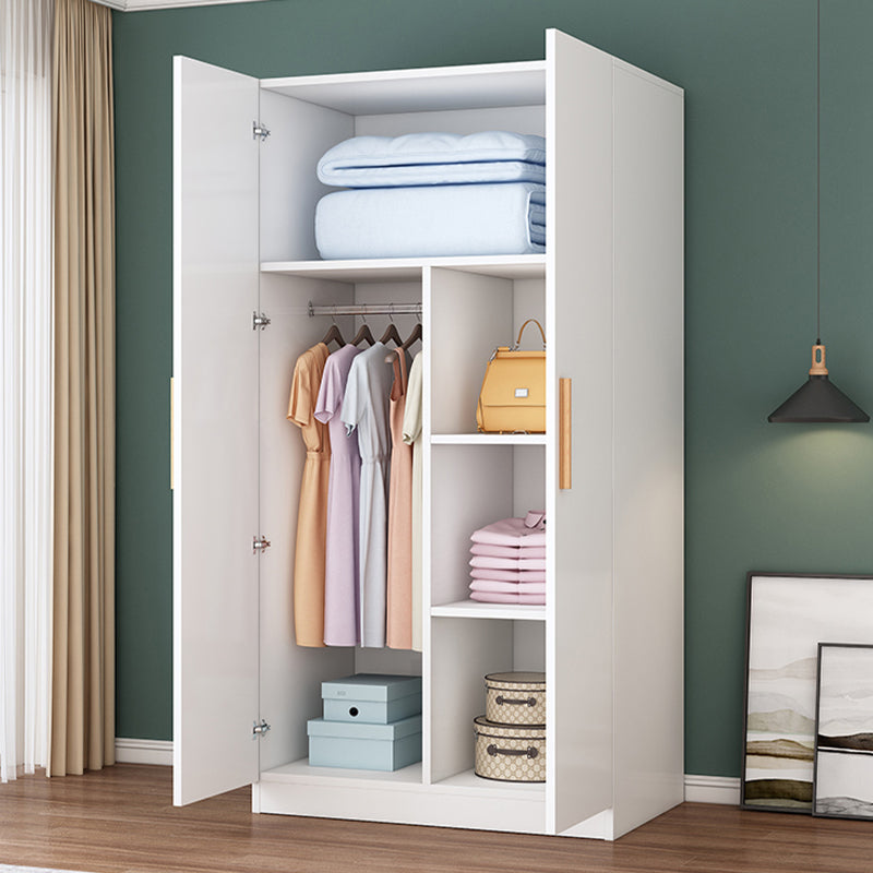 Contemporary Style Wardrobe Armoire Wood Wardrobe Closet With Doors