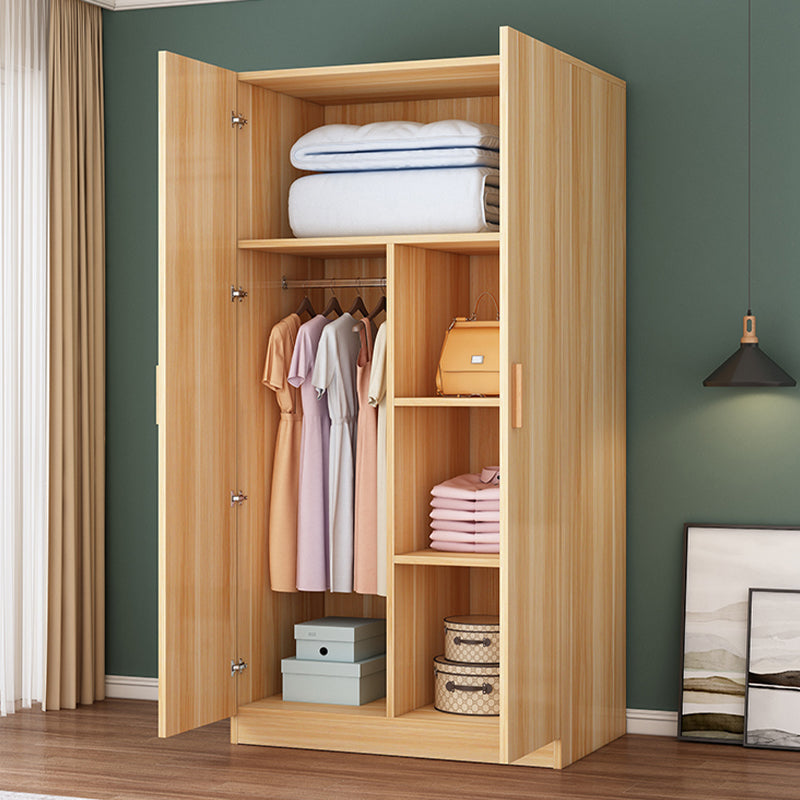 Contemporary Style Wardrobe Armoire Wood Wardrobe Closet With Doors