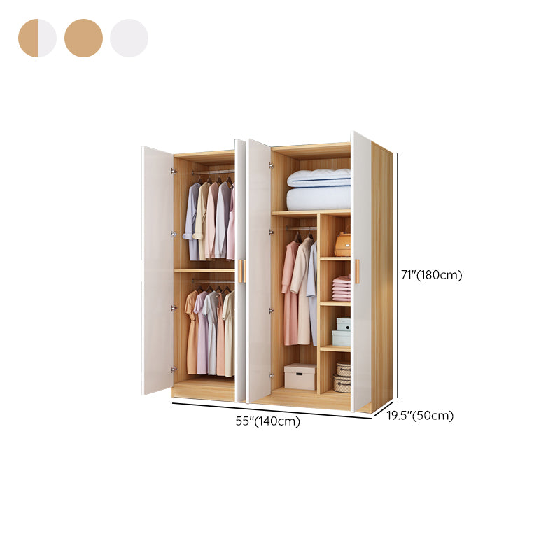 Contemporary Style Wardrobe Armoire Wood Wardrobe Closet With Doors