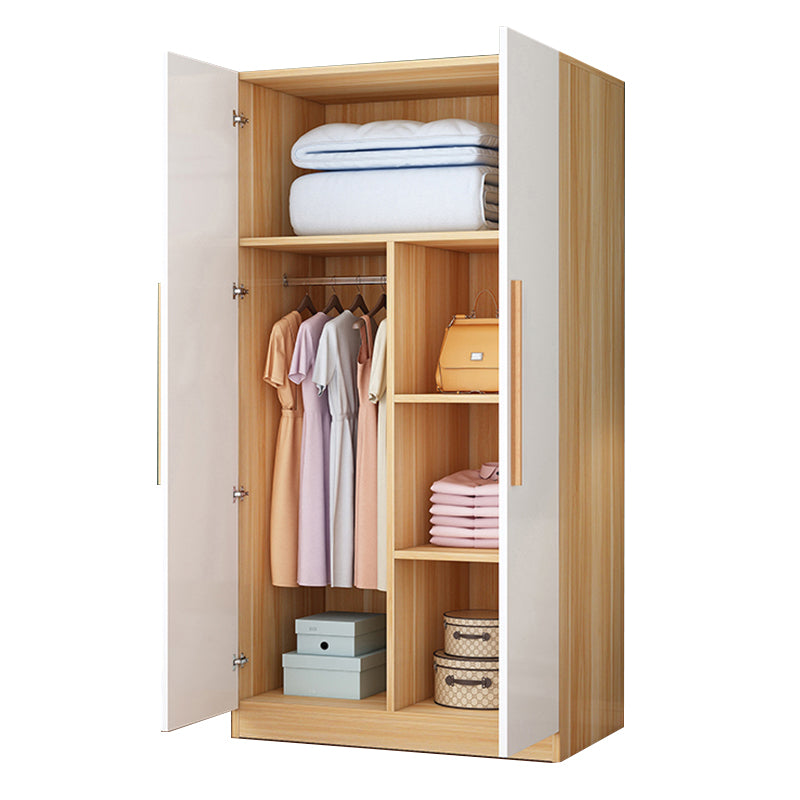 Contemporary Style Wardrobe Armoire Wood Wardrobe Cabinet With Door