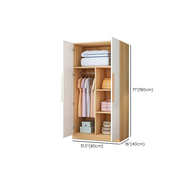 Contemporary Style Wardrobe Armoire Wood Wardrobe Cabinet With Door