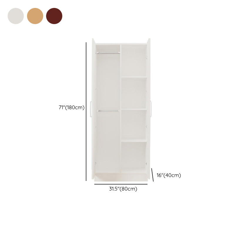 Contemporary Style Wardrobe Armoire Wood Wardrobe Cabinet With Doors