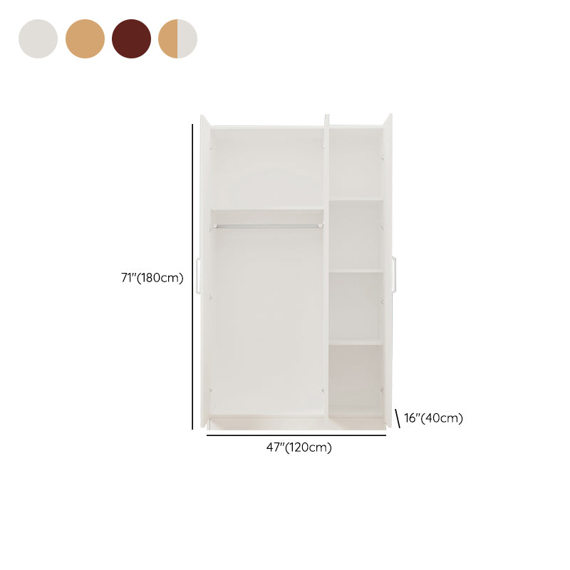 Contemporary Style Wardrobe Armoire Wood Wardrobe Cabinet With Doors