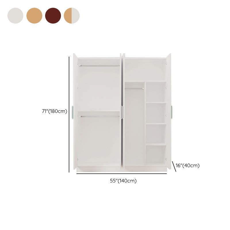 Contemporary Style Wardrobe Armoire Wood Wardrobe Cabinet With Doors