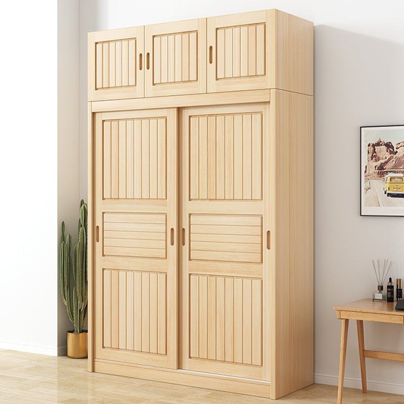 Modern Style Wardrobe Armoire Wood Wardrobe Cabinet With Doors