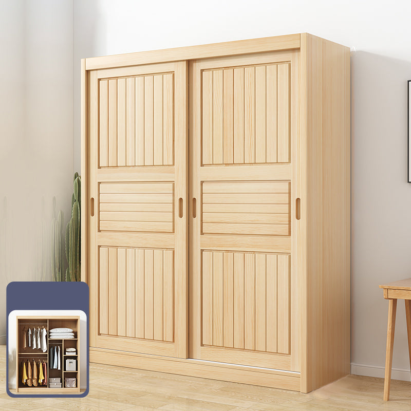 Modern Style Wardrobe Armoire Wood Wardrobe Cabinet With Doors