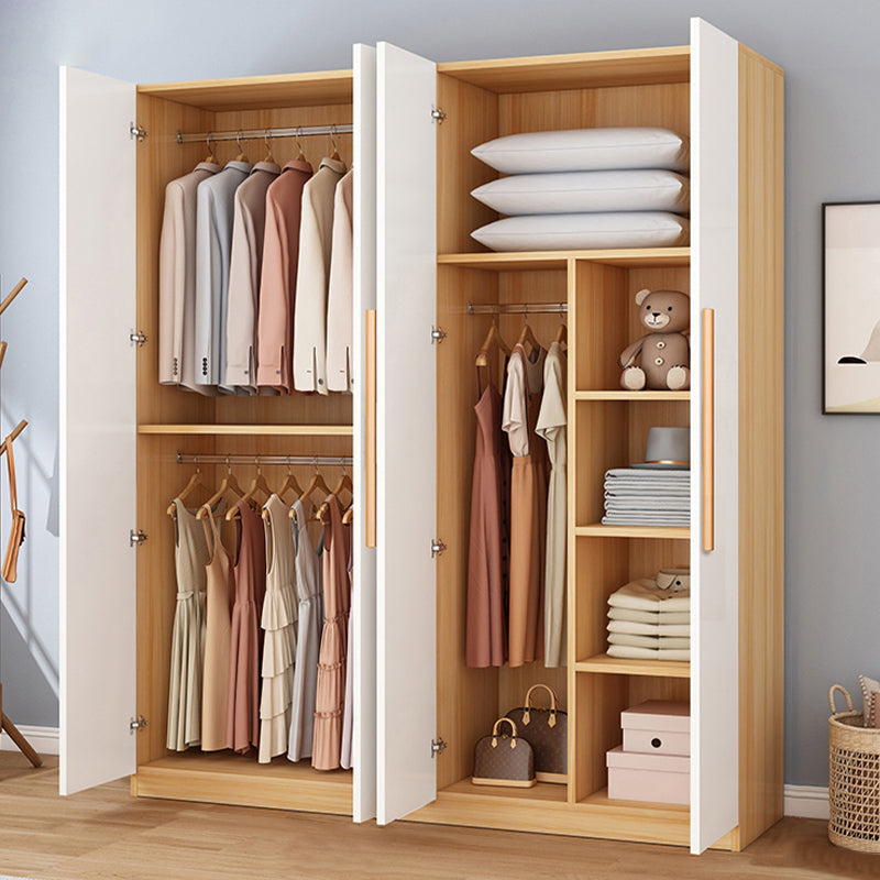 Modern Style Wardrobe Armoire Wood Wardrobe Closet With Doors