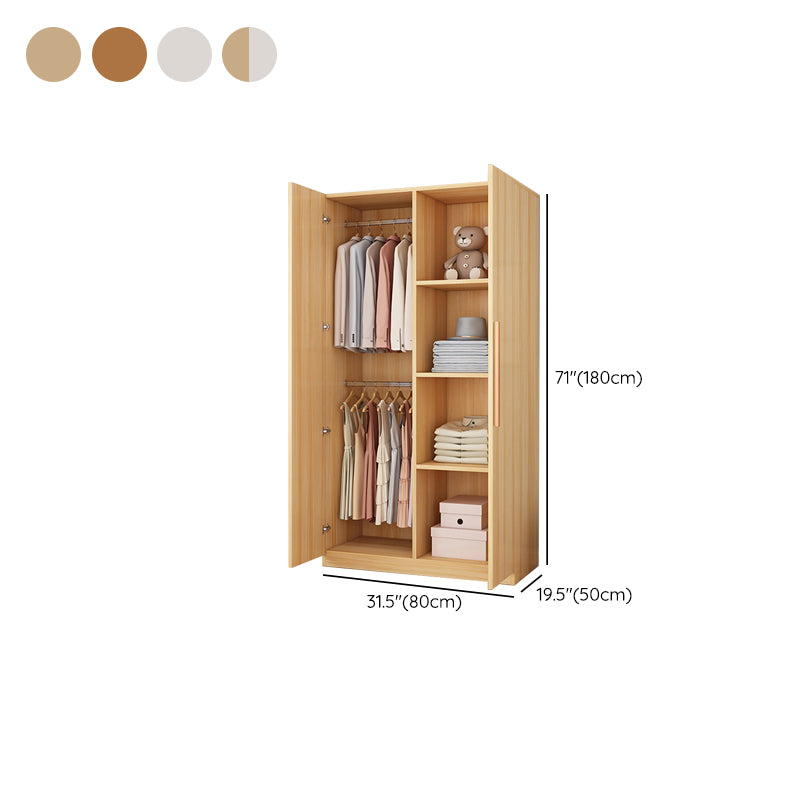 Modern Style Wardrobe Armoire Wood Wardrobe Closet With Doors