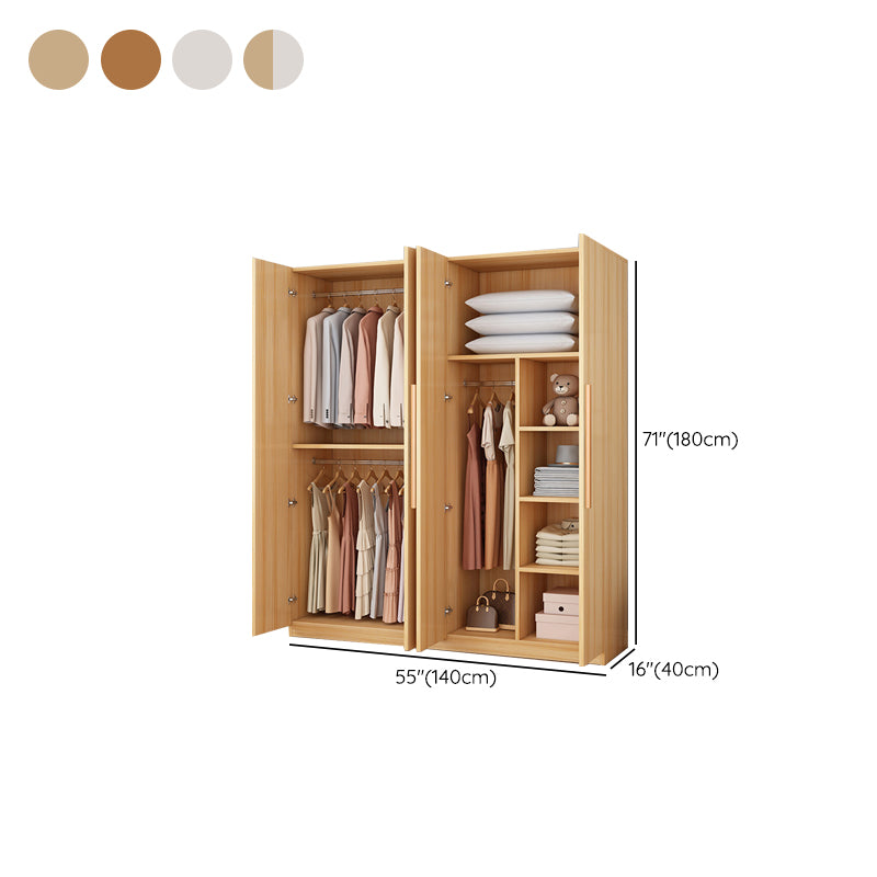 Modern Style Wardrobe Armoire Wood Wardrobe Closet With Doors