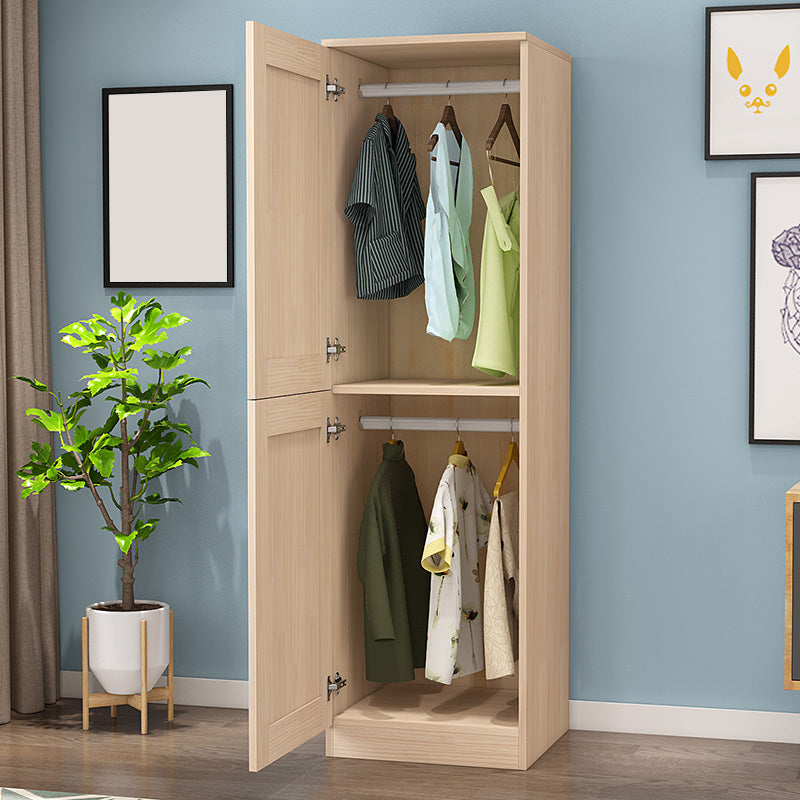 Contemporary Wardrobe Armoire Solid Wood Wardrobe Closet With Door