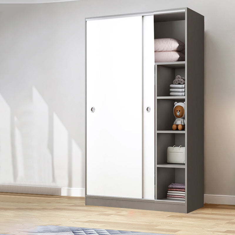 Modern Style Wardrobe Armoire Wooden Wardrobe Closet With Doors