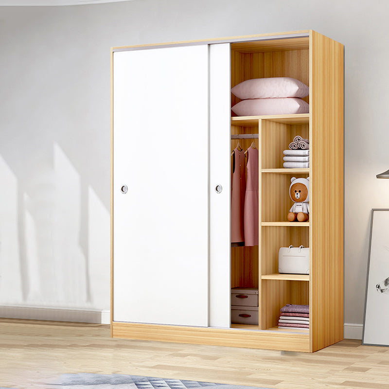 Modern Style Wardrobe Armoire Wooden Wardrobe Closet With Doors