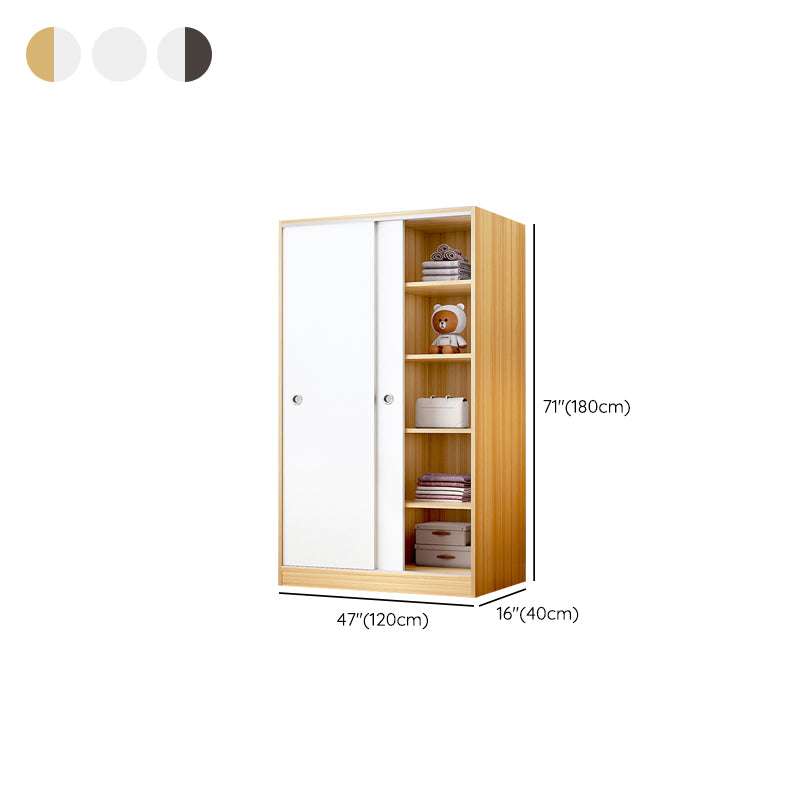 Modern Style Wardrobe Armoire Wooden Wardrobe Closet With Doors