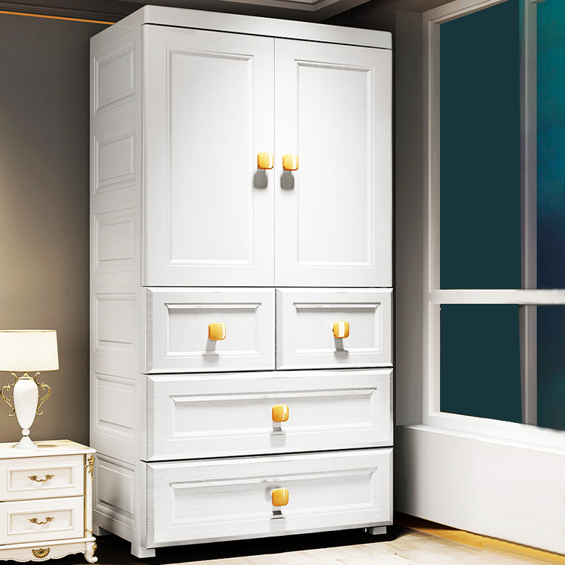 Contemporary Wardrobe Armoire Plastic Wardrobe Closet with Door