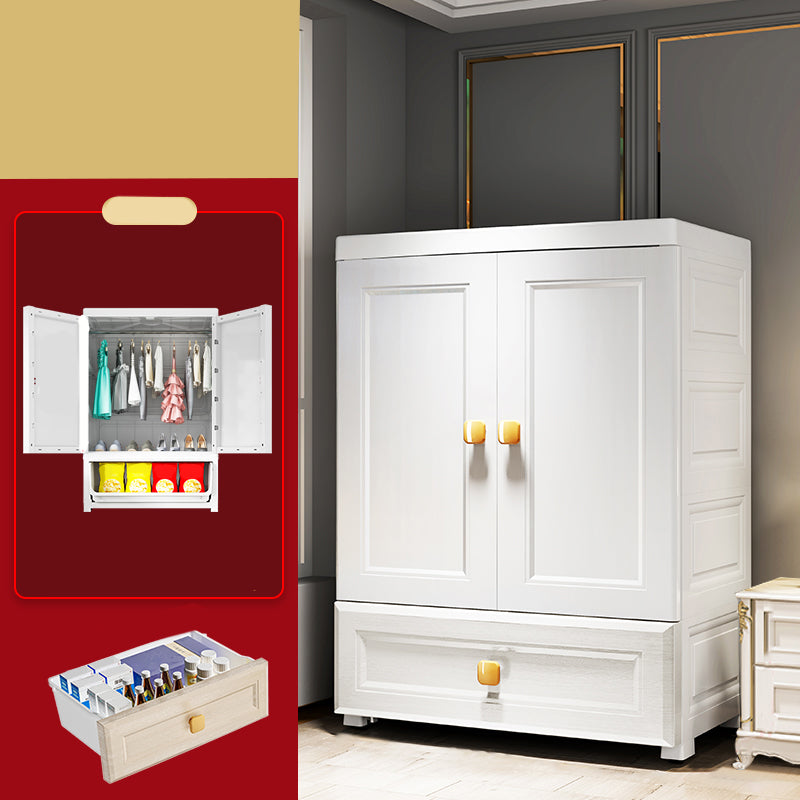 Contemporary Wardrobe Armoire Plastic Wardrobe Closet with Door