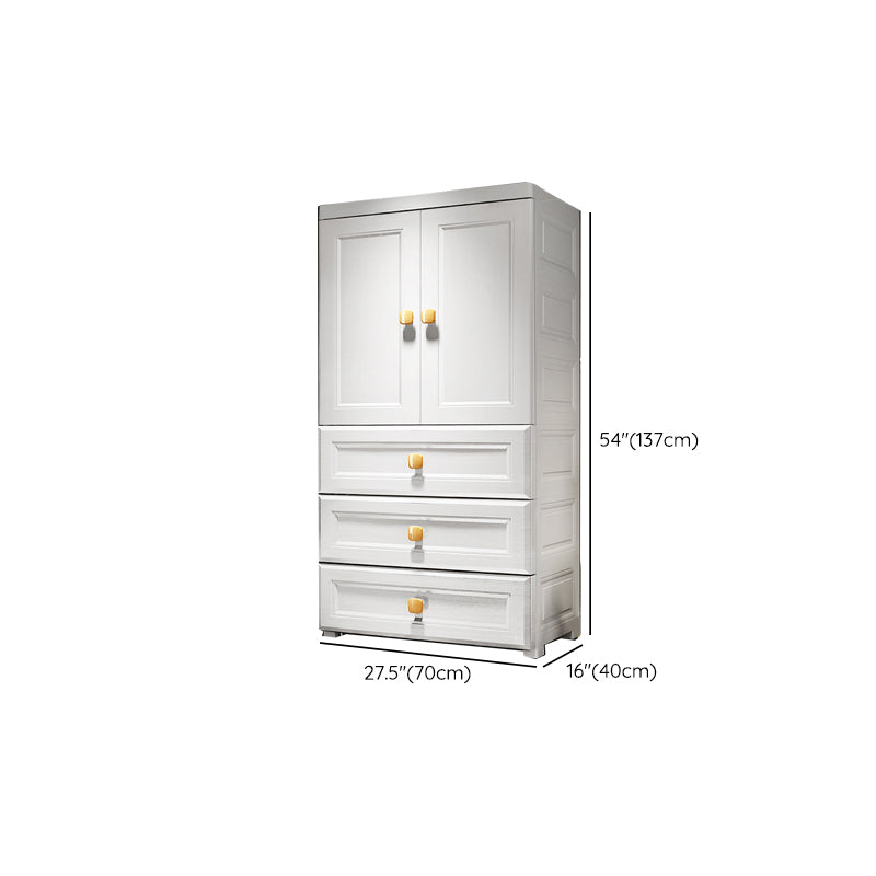 Contemporary Wardrobe Armoire Plastic Wardrobe Closet with Door