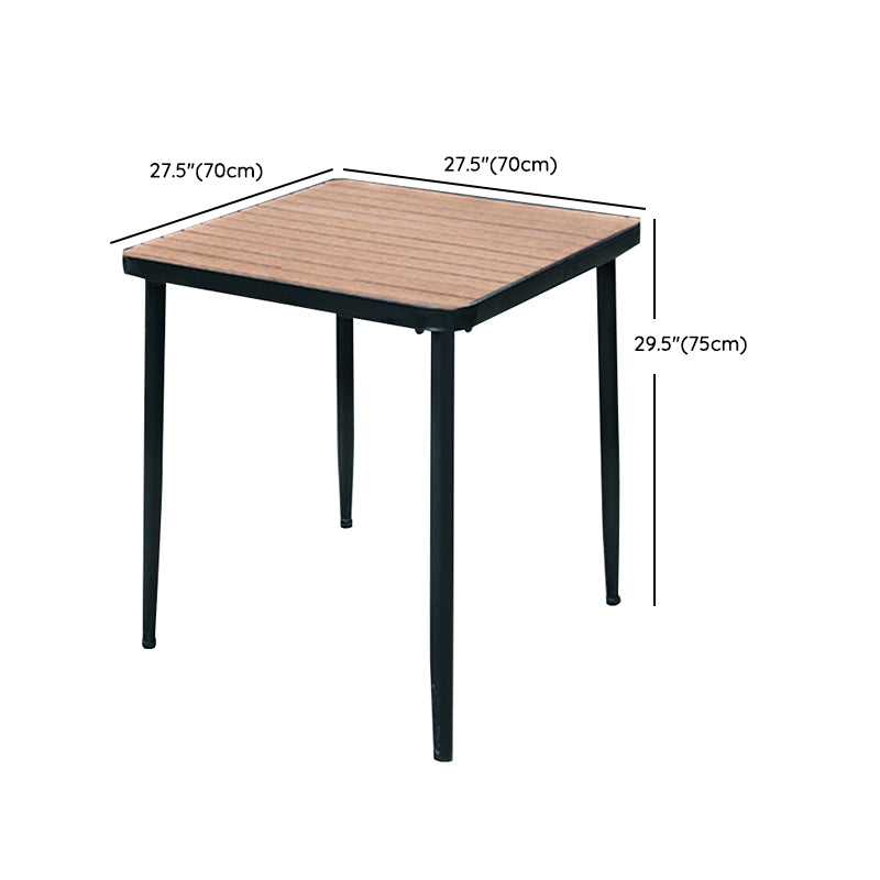 Modern Wood Patio Dining Table 1/3/4/5 Pieces Square Dining Set