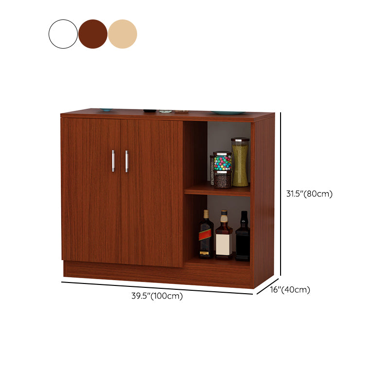 Modern Adjustable Shelves Server Engineered Wood Sideboard Cabinet with Doors